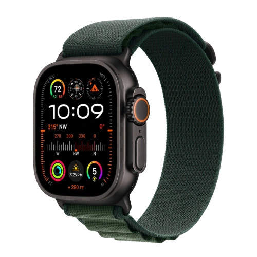 Apple Watch Ultra 2 2024 Black Dark Green Alpine Loop S (Зеленый) 