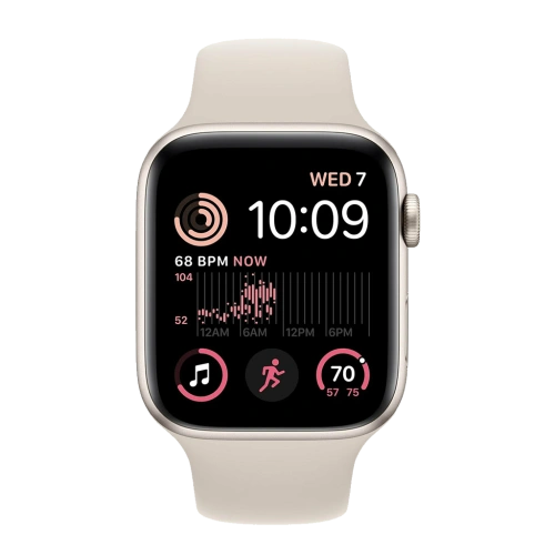 Apple Watch SE 2 44mm Starlight (белый) 