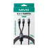 Кабель Type-C - 8 pin + Type-C MIVO MX-77L черный 