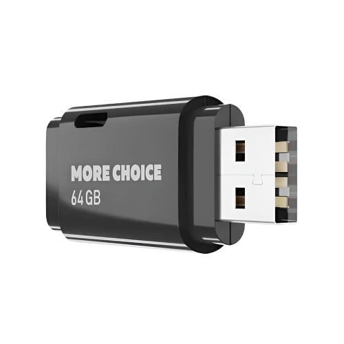 Флеш-накопитель USB 64GB More Choice MF64 черный 