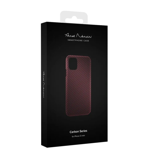 Чехол Annet Mancini Сarbon Series iPhone 12 Mini AM-12-K-RD красный 
