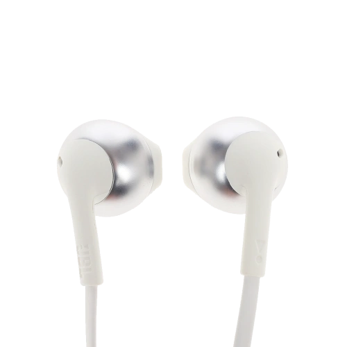 Наушники проводные 3,5мм JBL T205 серебро 