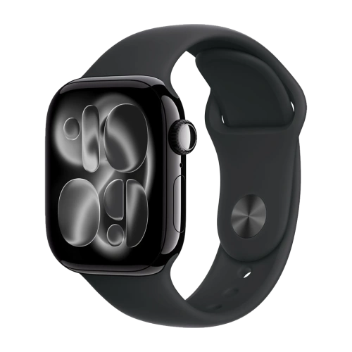 Apple Watch Series 11 42mm Jet Black/Black Sport Band M/L 