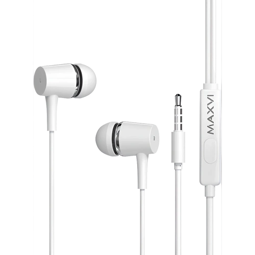 Наушники проводные 3.5мм Maxvi MHF-16 Easy белые 