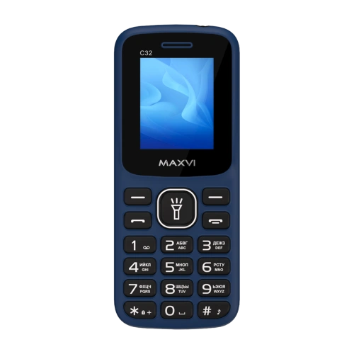 Maxvi C32 2 Sim Black/Blue 