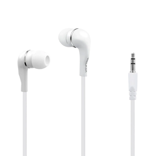 Наушники проводные без микрофона Walker H110 белые 