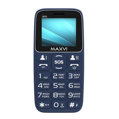 Maxvi B110ds 2 Sim Blue 