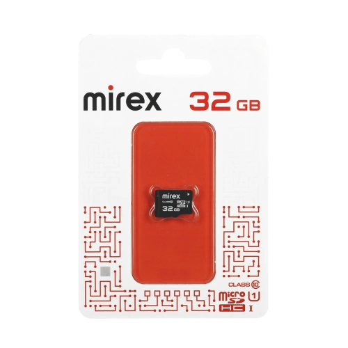 Карта памяти microSD 32GB Class 10 UHS-I без адаптера Mirex 