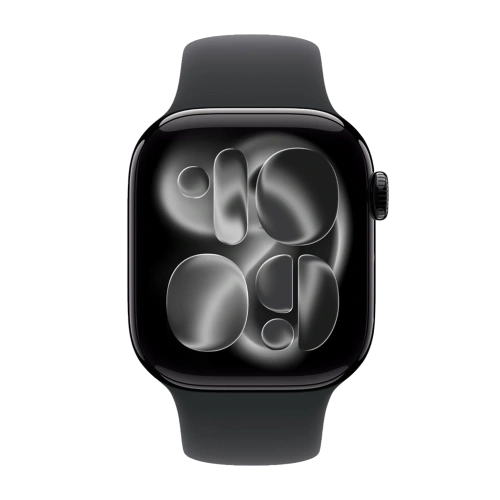 Apple Watch Series 11 42mm Jet Black/Black Sport Band M/L 