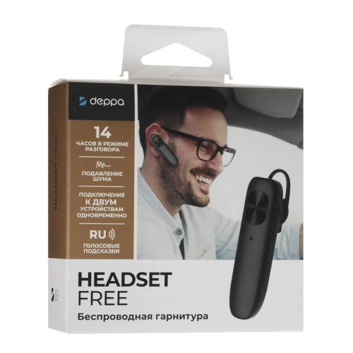 Bluetooth гарнитура моно Deppa Headset Free 