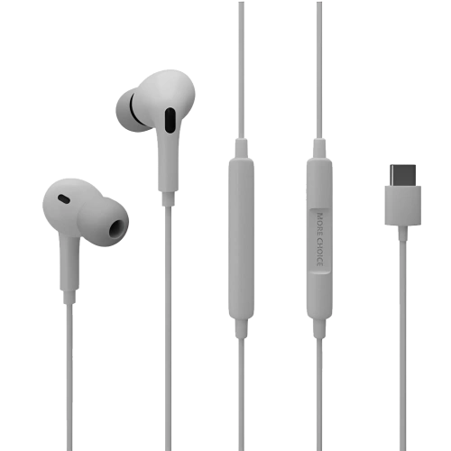 Наушники проводные Type-C More choice G31Sa белые 