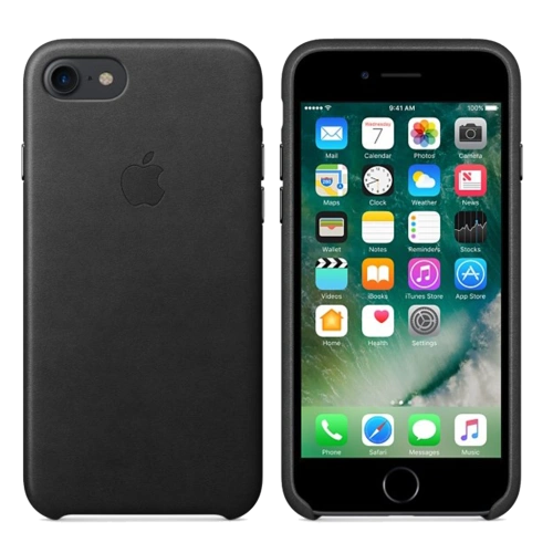Чехол оригинал для Apple iPhone 7 Leather Case Black 
