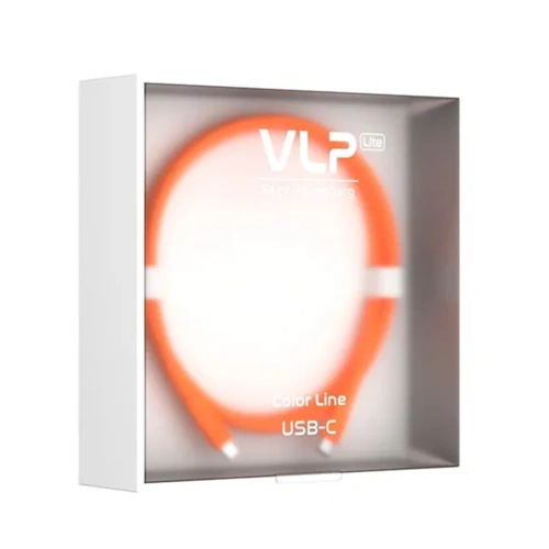 Дата-кабель VLP LITE Color Line USB-C - USB-C 60W 1м оранжевый 