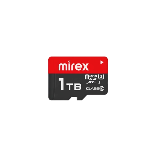 Карта памяти MicroSD 1TB Mirex 1TB (UHS-I, U3, class 10) 