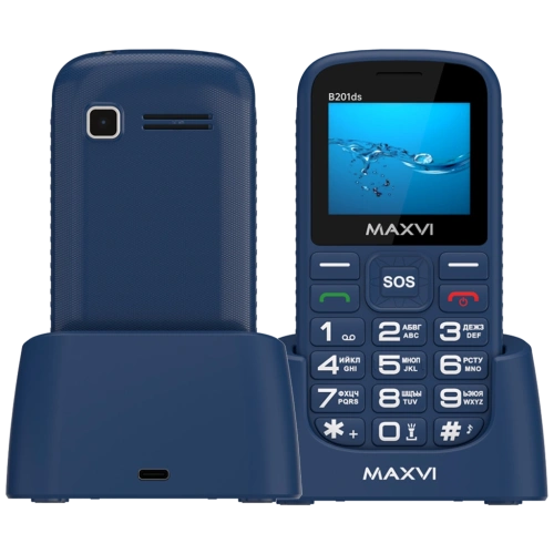 Maxvi B201ds 2 Sim Blue 