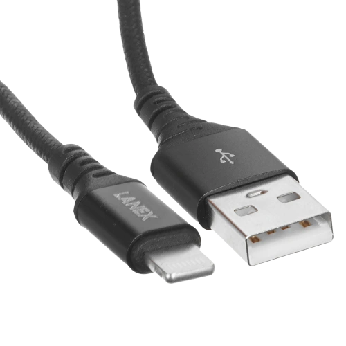 Дата-кабель Lightning LANEX LS30L черный 