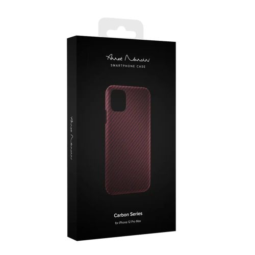 Чехол Annet Mancini Сarbon Series iPhone 12 Pro Max AM-12PROM-K-RD красный 