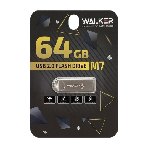Флеш-накопитель USB 64GB черный Walker M7 