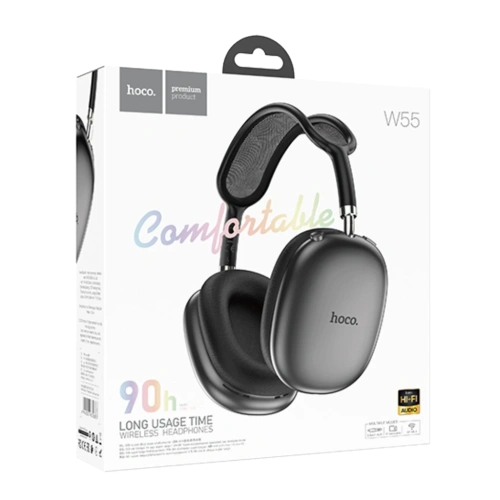 Наушники беспроводные полноразмерные HOCO W55 серые 